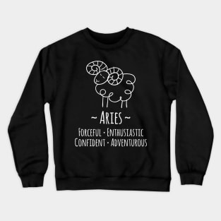 Aries Zodiac Sign Crewneck Sweatshirt